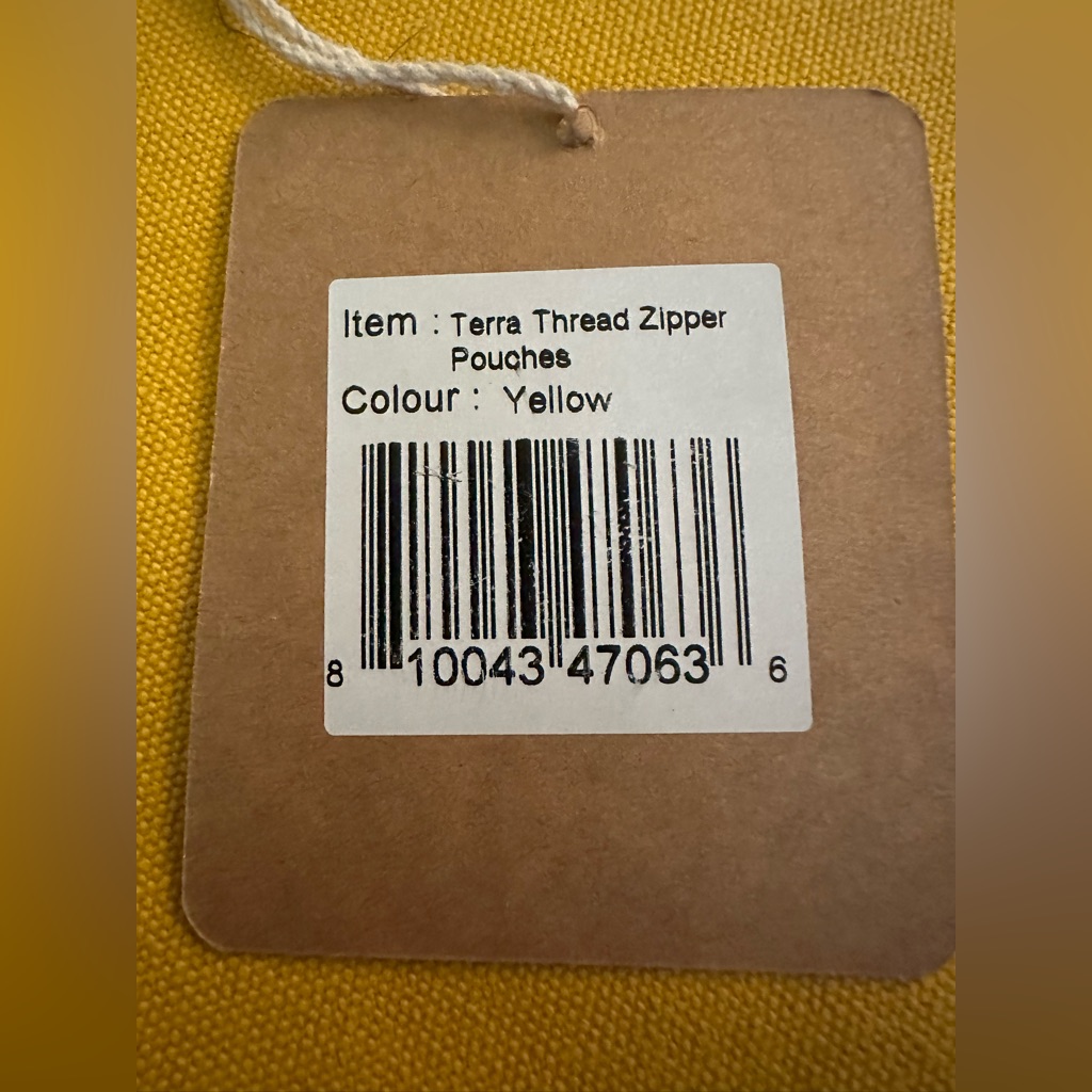 Terra Thread Eco Friendly Makeup Bag In Yellow — image 5 of 5